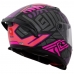 Capacete Mt Helmets | Braker Zebra B8 | Black | Pink Flour Gloss