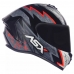 Capacete Asx | Draken Thunder | Preto | Cinza | Vermelho 