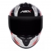 Capacete Asx | Draken Thunder | Preto | Cinza | Vermelho 