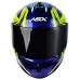 Capacete Asx | Draken Vector | Azul | Amarelo | Cinza 