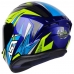 Capacete Asx | Draken Vector | Azul | Amarelo | Cinza 