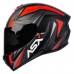 Capacete Asx | Draken Vector | Preto Fosco | Cinza | Vermelho 