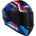 Capacete Asx | Draken Cougar | Brilho Preto | Azul | Vermelho