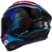 Capacete Asx | Draken Cougar | Brilho Preto | Azul | Vermelho