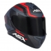 Capacete Asx | Draken Cougar | Fosco Cinza | Preto | Vermelho 