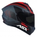 Capacete Asx | Draken Cougar | Fosco Cinza | Preto | Vermelho 