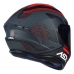 Capacete Asx | Draken Cougar | Fosco Cinza | Preto | Vermelho 