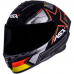 Capacete Asx | Draken Pilot | Fosco Preto | Vermelho | Amarelo