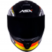 Capacete Asx | Draken Pilot | Fosco Preto | Vermelho | Amarelo