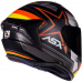 Capacete Asx | Draken Pilot | Fosco Preto | Vermelho | Amarelo