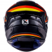 Capacete Asx | Draken Pilot | Fosco Preto | Vermelho | Amarelo