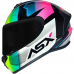 Capacete Asx | Draken Striker | Brilho Preto | Amarelo | Rosa
