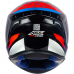 Capacete Asx | Draken Striken | Brilho Preto | Azul | Vermelho