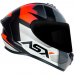 Capacete Asx | Draken Striken | Fosco Preto | Grafite | Vermelho