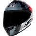 Capacete Asx | Draken Striken | Fosco Preto | Grafite | Vermelho