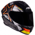 Capacete Asx | Draken Pilot | Fosco Preto | Vermelho | Amarelo