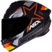 Capacete Asx | Draken Pilot | Fosco Preto | Vermelho | Amarelo