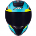 Capacete Asx | Eagle Explorer | Brilho Preto | Azul | Branco