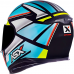 Capacete Asx | Eagle Explorer | Brilho Preto | Azul | Branco