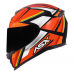 Capacete Asx | Eagle Explorer | Brilho Preto | Vermelho | Branco 