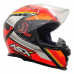 Capacete Asx | Eagle Explorer | Brilho Preto | Vermelho | Branco 