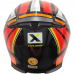 Capacete Asx | Eagle Explorer | Brilho Preto | Vermelho | Branco 