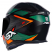 Capacete Asx | Eagle Fast | Brilho Preto | Verde | Grafite 