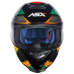 Capacete Asx | Eagle Fast | Brilho Preto | Verde | Grafite 