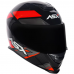 Capacete Asx | Eagle Fast | Brilho Preto | Vermelho | Grafite 