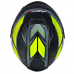 Capacete Asx | Eagle Fast | Fosco Preto | Amarelo | Cinza