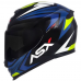 Capacete Asx | Eagle Street | Brilho Preto | Azul | Amarelo