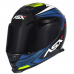 Capacete Asx | Eagle Street | Brilho Preto | Azul | Amarelo