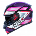 Capacete Asx | Eagle SV Fast | Brilho Preto | Llilas | Rosa