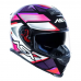 Capacete Asx | Eagle SV Fast | Brilho Preto | Llilas | Rosa
