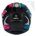 Capacete Asx | Eagle City Start | Preto | Turquesa | Rosa