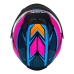 Capacete Asx | Eagle Fast | Preto Brilho | Rosa | Branco