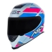 Capacete Asx | Eagle Fast | Branco | Rosa | Azul