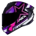Capacete Asx | Draken Pilot | Preto Brilho | Lilas | Roxo