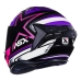 Capacete Asx | Draken Pilot | Preto Brilho | Lilas | Roxo