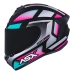 Capacete Asx | Draken Sipirit | Preto Brilho | Tiffany | Prata