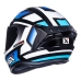 Capacete Asx | Draken Spirit | Preto Brilho | Azul | Branco