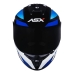 Capacete Asx | Draken Spirit | Preto Brilho | Azul | Branco