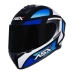Capacete Asx | Draken Spirit | Preto Brilho | Azul | Branco