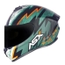 Capacete Asx | Draken Thunder | Preto Fosco | Verde | Laranja
