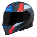 Capacete X11 | Revo Pro | Flagger Vermelho | Azul Fosco