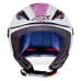 Capacete Asx | City Air Passion | Brilho Branco | Rosa | Azul